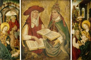 Triptych With The Nativity And Saints — Michael Wolgemut