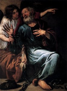 The Liberation Of St Peter By An Angel — Antonio De Pereda