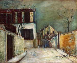Mont-cenis Street In The Snow — Maurice Utrillo