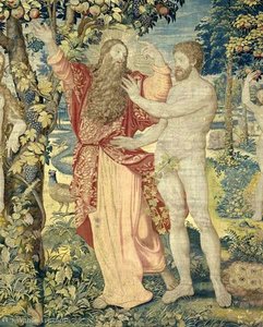 Adam And The God (detail Of A Tapestry). — Michiel Van Coxcie