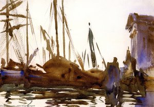 Shipping Venice: The Gesuati (also Known As Boats On The Giudecca) — John Singer Sargent