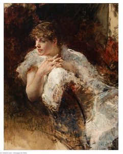 Portrait Of Signora Napoletana — ჯუზეპე დე ნიტისი