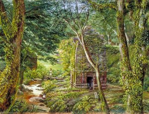 Templo En Un Valle, Binsur, Kumaon, India — Marianne North