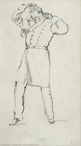 Soldado Puxando Uma Cinta — Ferdinand Hodler