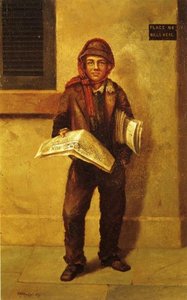 Newsboy Selling The Baltimore Sun — William Aiken Walker