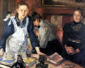 The Lesson — Fritz Von Uhde