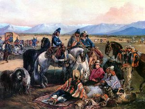 Huasos Maulinos — Johann Moritz Rugendas