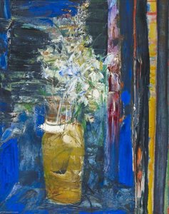 Flowers In An Ochre Vase — John Houston
