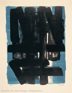 Lithographie No. 5 — Pierre Soulages