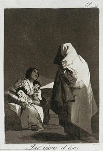 Qui Viene Il Coco — Francisco José De Goya Y Lucientes