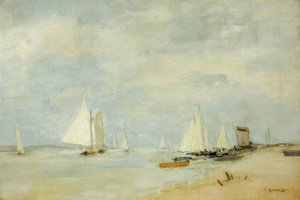 Yachts In The Cutting — Walter Westley Russell