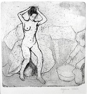 Woman Preparing For A Bath — Suzanne Valadon