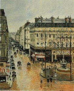 Rue Saint-honoré - Après-midi : Effet De Pluie — Camille Pissarro
