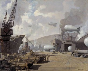 Swansea Docks In Wartime — Walter Goodin