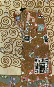 Fulfillment, Mixed Media With Silver And Gold — Gustav Klimt