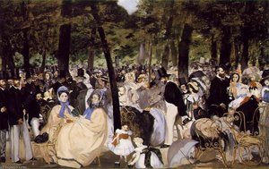 Music In The Tuileries, National Gall — Édouard Manet