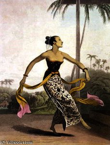 A Ronggeng Or Dancing Girl — Thomas And William Daniell