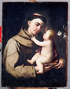 Sankt Antonius Von Padua Und Das Christuskind — Luca Giordano