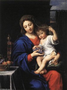 The Virgin Of The Grapes — Pierre Mignard