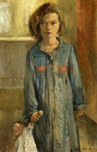 Mary (young Girl With A Doll) - Mariainen Nukalla — Leslie Cole