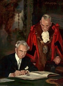 Lord Leverhulme And Alderman R. Williams, Mayor Of Bebington — Robert Hope