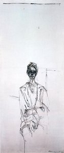 Carolina On White Background — Alberto Giacometti