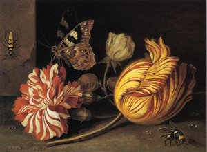 Study Of Flowers And Insects — Balthasar Van Der Ast