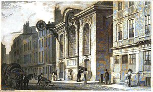 St Swithin London Stone — Thomas Hosmer Shepherd