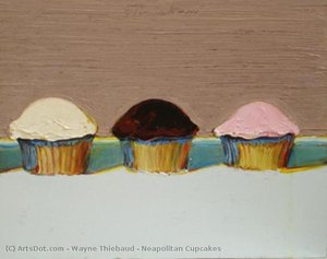 Neapolitan Cupcakes — Wayne Thiebaud