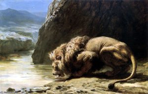 The King Drinks — Briton Rivière