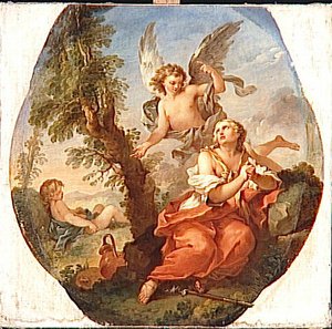 Agar Dans Le Desert — Charles-joseph Natoire
