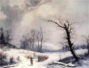 The Wood Sled (also Known As Homeward Path) — George Henry Durrie