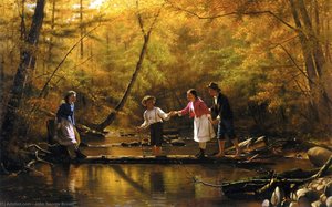The Country Gallants — John George Brown