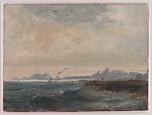 Vue De Vaer Oe (aujourd'hui Vaeroy) — Peder Balke