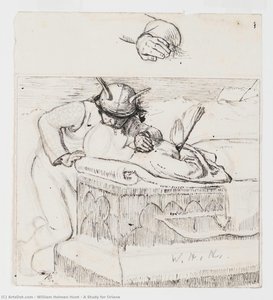 A Study For Oriana — William Holman Hunt