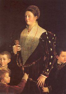 Camilla Gonzaga With Her Three Sons — Parmigianino