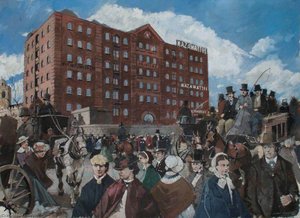 Reconstructed View Of The Mazawattee Tea Warehouse On Tower Hill, C.1860 — Ivan Lapper