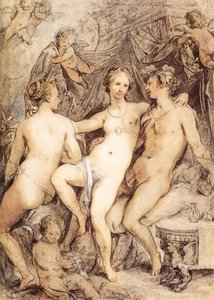 Venus Between Ceres And Bacchus — Hendrik Goltzius