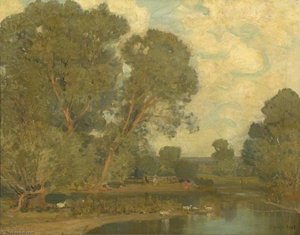 The Duck Pond — Alfred East