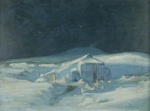 Shackleton's Snow Covered Hut At Cape Royds — George E Marston