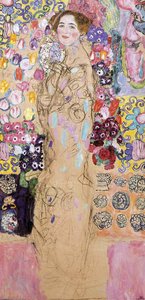 Portréna Maria Munk (munkázatban) — Gustáv Klimt
