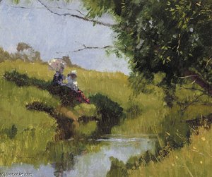 Meadow Stream — Elioth Gruner