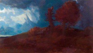 Landscape With A Road Over A Hill — Alphonse Legros