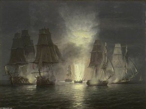 H.m.s. Victorious Taking The Rivoli — Thomas Luny