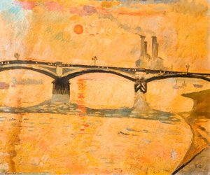 Winter Sunset On The Thames — Theodore Garman