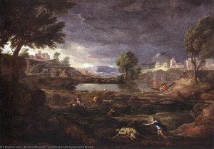 Landschaft Mit Pyram Und Thisbe — Nikolaus Poussin