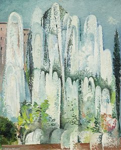 Fountain In A Garden Of Rome — Alice Bailly
