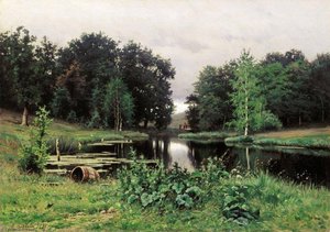 Landscape With A Pond — Efim Efimovich Volkov