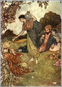 The Rubaiyat. Angel Of The Drink Of Darkness — Edmund Dulac