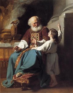 Samuel Reading To Eli The Judgments Of God Upon Eli's House — John Singleton Copley